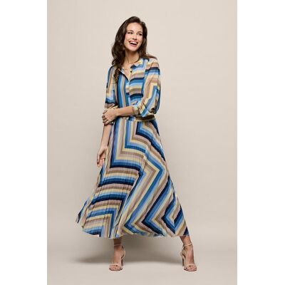 Mart Visser Lara Plisse Rok Blauw / Multi 42 Mart Visser Lara Plisse Rok Blauw / Multi 42