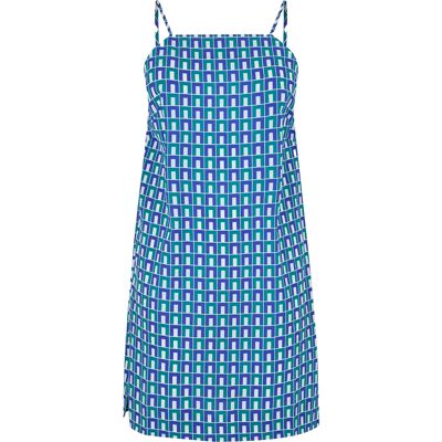 Lacoste Spaghettibandjes-slipjurk voor dames (Blauw) 40 Lacoste Spaghettibandjes-slipjurk voor dames (Blauw) 40
