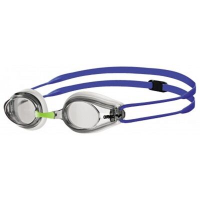 Arena Unisex Volwassenen Zwembril Transparant - Blauw/Wit - Zwembril Arena Unisex Volwassenen Zwembril Transparant - Blauw/Wit - Zwembril