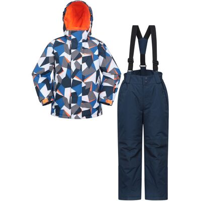 Mountain Warehouse Ski jassenset met opdruk voor kinderen (Helder Blauw) 9-10J / 134-140cm Mountain Warehouse Ski jassenset met opdruk voor kinderen (Helder Blauw) 9-10J / 134-140cm