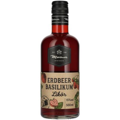 Meisner Aardbei Basilicum Likeur - Fruitige & Kruidige Balans - 15% Vol. Meisner Aardbei Basilicum Likeur - Fruitige & Kruidige Balans - 15% Vol.