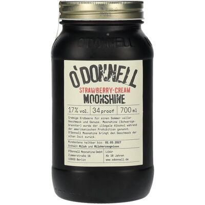 O'Donnell Moonshine STRAWBERRY CREAM Likör 17% Vol. 0,7l O'Donnell Moonshine STRAWBERRY CREAM Likör 17% Vol. 0,7l