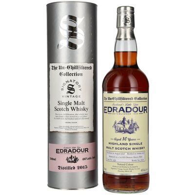 Ondertekenaar Vintage Signatory Vintage Edradour 10 Years Old The Un-Chillfiltered 2015 46% Vol. 0,7l in geschenkverpakking Ondertekenaar Vintage Signatory Vintage Edradour 10 Years Old The Un-Chillfiltered 2015 46% Vol. 0,7l in geschenkverpakking