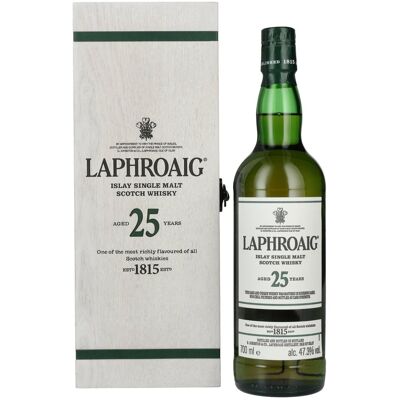 Laphroaig 25 Years Old Islay Single Malt Scotch Whisky 2023 47,3% Vol. 0,7l in Holzkiste Laphroaig 25 Years Old Islay Single Malt Scotch Whisky 2023 47,3% Vol. 0,7l in Holzkiste