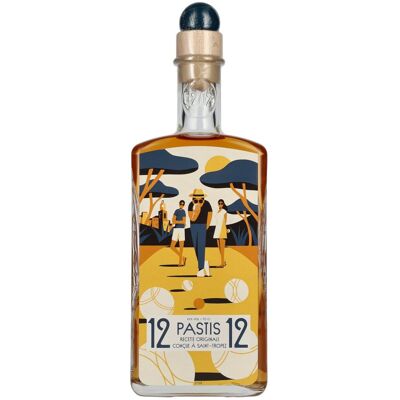 Pastis 12/12 Recette Originale Conçue à Saint-Tropez 45% Vol. 0,7l Pastis 12/12 Recette Originale Conçue à Saint-Tropez 45% Vol. 0,7l