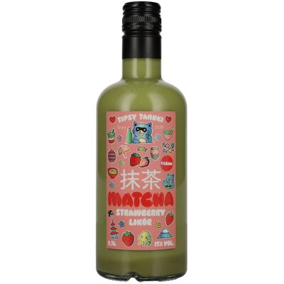 Tipsy Tanuki Matcha Strawberry Likör 15% Vol. 0,5l Tipsy Tanuki Matcha Strawberry Likör 15% Vol. 0,5l
