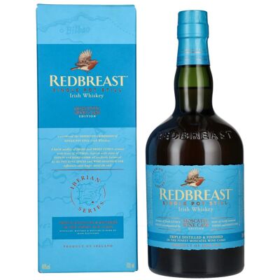 Redbreast IBERIAN SERIES Single Pot Still Irish Whiskey MOSCATEL WINE CASK 46% Vol. 0,7l in geschenkverpakking Redbreast IBERIAN SERIES Single Pot Still Irish Whiskey MOSCATEL WINE CASK 46% Vol. 0,7l in geschenkverpakking