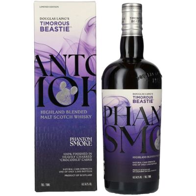 Douglas Laing TIMOROUS BEASTIE Phantom Smoke Charred Crocodile Casks Limited Edition 54,2% Vol. 0,7l in geschenkverpakking Douglas Laing TIMOROUS BEASTIE Phantom Smoke Charred Crocodile Casks Limited Edition 54,2% Vol. 0,7l in geschenkverpakking