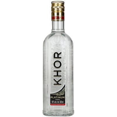 Khortytsa Vodka Khortytsa KHOR PLATINUM Vodka 40% Vol. 0,5l Khortytsa Vodka Khortytsa KHOR PLATINUM Vodka 40% Vol. 0,5l