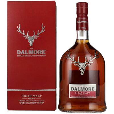 The Dalmore CIGAR MALT Reserve Highland Single Malt Scotch Whisky 44% Vol. 1l in geschenkverpakking The Dalmore CIGAR MALT Reserve Highland Single Malt Scotch Whisky 44% Vol. 1l in geschenkverpakking