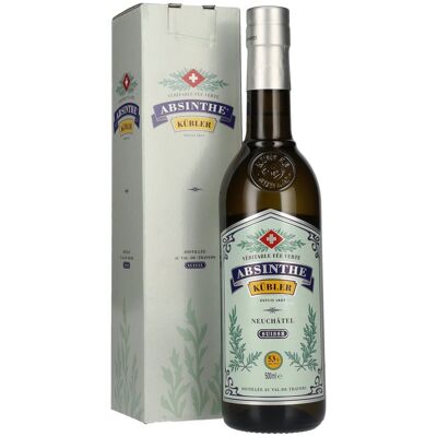 Kübler Absinthe 53% Vol. 0,5l in geschenkverpakking Kübler Absinthe 53% Vol. 0,5l in geschenkverpakking