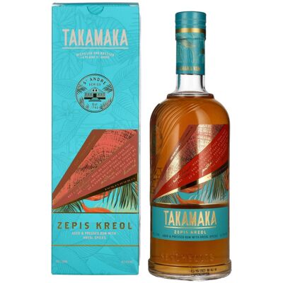 Takamaka Rum Takamaka ZEPIS KREOL Rum 43% Vol. 0,7l in geschenkverpakking Takamaka Rum Takamaka ZEPIS KREOL Rum 43% Vol. 0,7l in geschenkverpakking