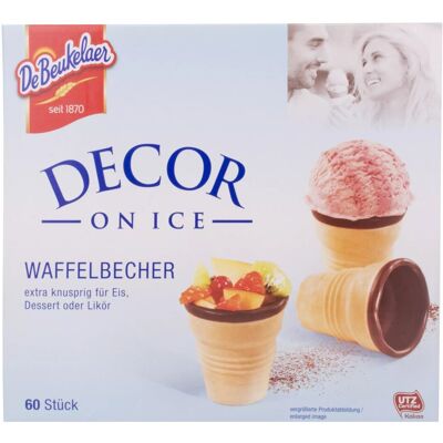 De Beukelaer DECOR ON ICE Waffelbecher 60 Stück De Beukelaer DECOR ON ICE Waffelbecher 60 Stück