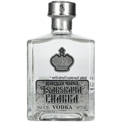 Tcharka Tsarskaya Charka ZILVER Vodka - Premium Russisch 40% 0,5L Tcharka Tsarskaya Charka ZILVER Vodka - Premium Russisch 40% 0,5L