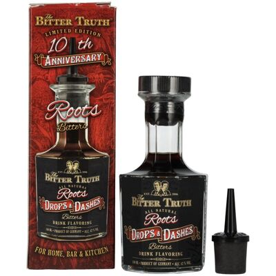 The Bitter Truth Roots Drops & Dashes Bitters 10th Anniversary Limited Edition 42% Vol. 0,1l in geschenkverpakking The Bitter Truth Roots Drops & Dashes Bitters 10th Anniversary Limited Edition 42% Vol. 0,1l in geschenkverpakking