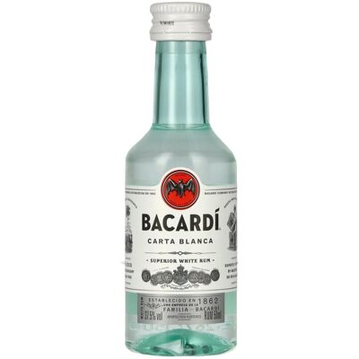 Bacardi Ron Carta Blanca Superior 37,5% Vol. 0,05l PET Bacardi Ron Carta Blanca Superior 37,5% Vol. 0,05l PET
