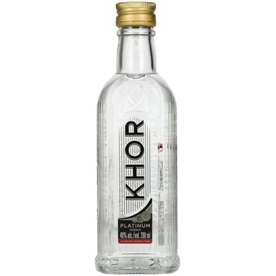 Khortytsa Vodka Khortytsa KHOR PLATINUM Vodka 40% Vol. 0,2l Khortytsa Vodka Khortytsa KHOR PLATINUM Vodka 40% Vol. 0,2l