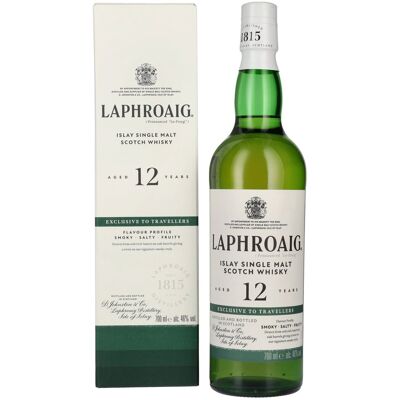 Laphroaig 12 Years Old Travel Exclusive Islay Single Malt Scotch Whisky 46% Vol. 0,7l in geschenkverpakking Laphroaig 12 Years Old Travel Exclusive Islay Single Malt Scotch Whisky 46% Vol. 0,7l in geschenkverpakking