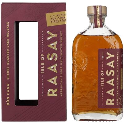 Eiland Raasay Isle of RAASAY Dùn Cana First Edition Sherry Quarter Cask Single Malt Limited Release 52% Vol. 0,7l in geschenkverpakking Eiland Raasay Isle of RAASAY Dùn Cana First Edition Sherry Quarter Cask Single Malt Limited Release 52% Vol. 0,7l in geschenkverpakking