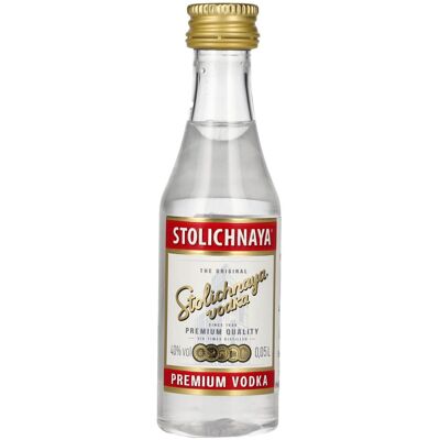 Stolichnaya Premium Vodka - Klassieke Russische Wodka - 40% 0,05l Stolichnaya Premium Vodka - Klassieke Russische Wodka - 40% 0,05l