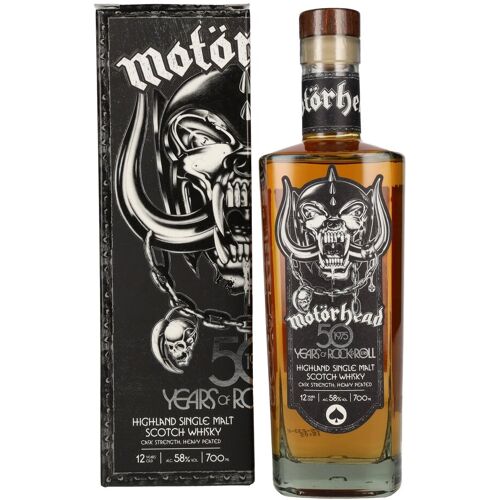 Motörhead Geesten Motörhead 50 Years of Rock & Roll Highland Single Malt Scotch Whisky 58% Vol. 0,7l in geschenkverpakking
