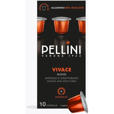 Pellini Vivace 10 capsules Nespresso® compatibel Pellini Vivace 10 capsules Nespresso® compatibel