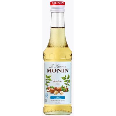 Monin Siroop Hazelnoot Light 250 ml Suikervrij voor Latte Macchiato en Cappuccino Intiem geroosterde smaak met minder calorieën voor thuis Monin Siroop Hazelnoot Light 250 ml Suikervrij voor Latte Macchiato en Cappuccino Intiem geroosterde smaak met minder calorieën voor thuis