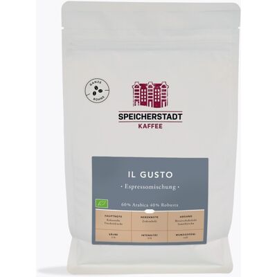 Speicherstadt Il Gusto Biologische Espressomelange - Koffie Speicherstadt Il Gusto Biologische Espressomelange - Koffie