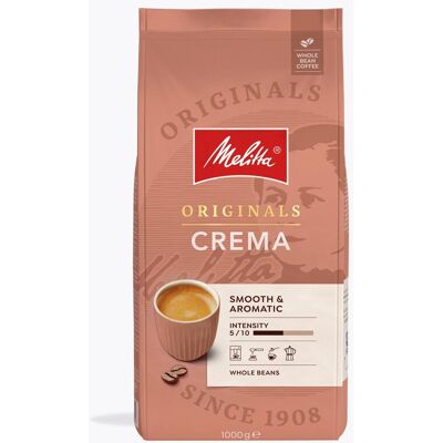 Melitta Originals Crema 1 kg Hele bonen Medium Branding Gemiddelde Intensiteit & Aciditeit Ideaal voor volautomatische koffiemachines Melitta Originals Crema 1 kg Hele bonen Medium Branding Gemiddelde Intensiteit & Aciditeit Ideaal voor volautomatische koffiemachines