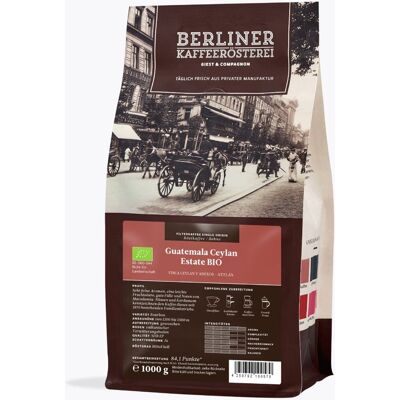 Berliner Kaffeerösterei Guatemala Finca Ceylan Bio 1kg - Koffie Berliner Kaffeerösterei Guatemala Finca Ceylan Bio 1kg - Koffie