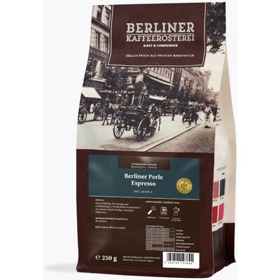 Berliner Kaffeerösterei Berliner Perle 250g - Koffie Berliner Kaffeerösterei Berliner Perle 250g - Koffie