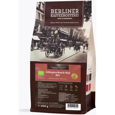 Berliner Kaffeerösterei Ethiopië Bench Maji Bio 1kg - Koffiebonen Berliner Kaffeerösterei Ethiopië Bench Maji Bio 1kg - Koffiebonen