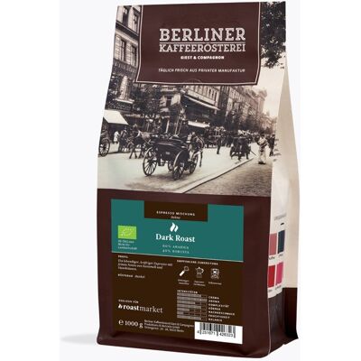 Berliner Kaffeerösterei Espresso Dark Roast Bio - Koffie Berliner Kaffeerösterei Espresso Dark Roast Bio - Koffie