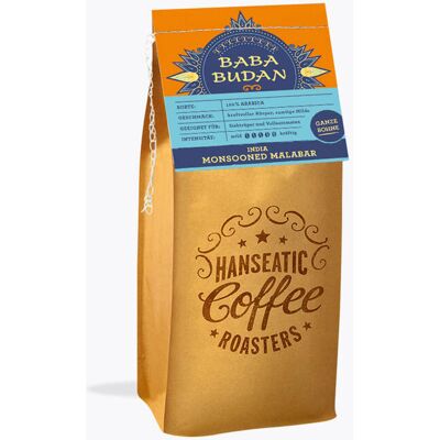Hanseatic - Baba Budan Filterkoffie - 250g Hele Bonen - Intensiteit 3/6 Hanseatic - Baba Budan Filterkoffie - 250g Hele Bonen - Intensiteit 3/6