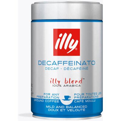 illy Espresso Decaf gemalen 250 g Midden-Amerika, Zuid-Amerika, Afrika, India Arabica koffie met chocolade en karamel voor piston of percolator illy Espresso Decaf gemalen 250 g Midden-Amerika, Zuid-Amerika, Afrika, India Arabica koffie met chocolade en karamel voor piston of percolator