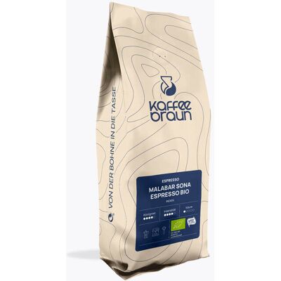 Koffie Braun Malabar Sona Bio - Biologisch Eerlijke Handel Met de hand geroosterd 250g Koffie Braun Malabar Sona Bio - Biologisch Eerlijke Handel Met de hand geroosterd 250g