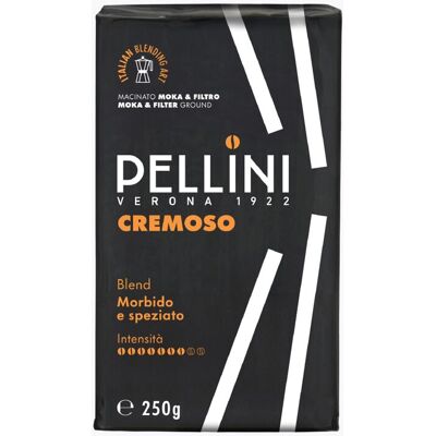 Pellini Cremoso gemalen 250g Mokka & Filter Pellini Cremoso gemalen 250g Mokka & Filter