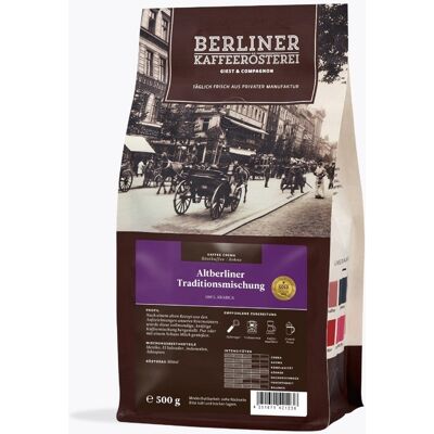 Berliner Kaffeerösterei Altberliner Traditionsmischung 500g - Koffie Berliner Kaffeerösterei Altberliner Traditionsmischung 500g - Koffie