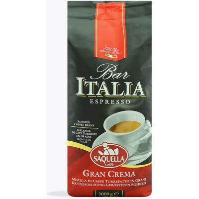Saquella Bar Italia Espresso Gran Crema 1kg Saquella Bar Italia Espresso Gran Crema 1kg