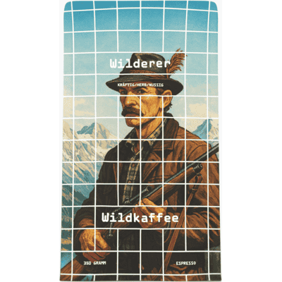 Wildkaffee Wilderer Espresso - 350 g Hele Bonen - Intensiteit 6/6 - Koffie Wildkaffee Wilderer Espresso - 350 g Hele Bonen - Intensiteit 6/6 - Koffie