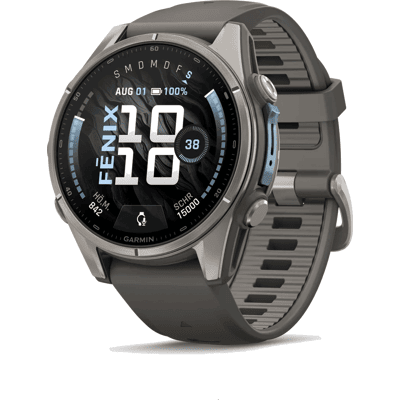 Garmin Fenix 9 smartwatch, behuizing van vezelversterkt polymeer met titanium bezel, 43 mm Garmin Fenix 9 smartwatch, behuizing van vezelversterkt polymeer met titanium bezel, 43 mm