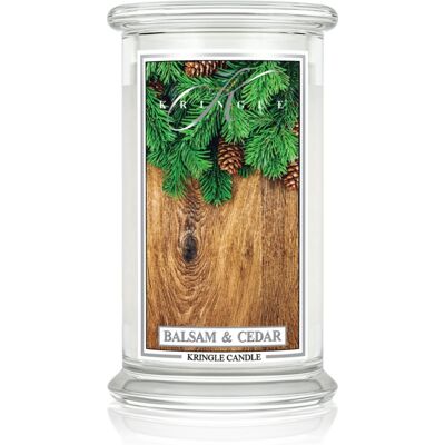 Kringle Candle Classic Balsam & Cedar geurkaars 623 g Kringle Candle Classic Balsam & Cedar geurkaars 623 g