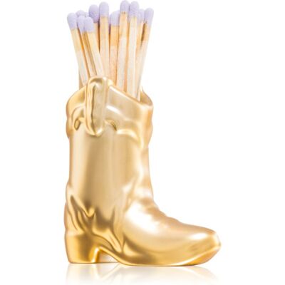 Paddywax Cowboy Boot Match Holder lucifers Gold Metallic 25 g Paddywax Cowboy Boot Match Holder lucifers Gold Metallic 25 g