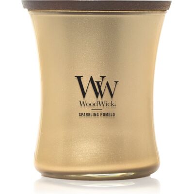 Woodwick Precious Metals Sparkling Pomelo geurkaars 275 g Woodwick Precious Metals Sparkling Pomelo geurkaars 275 g