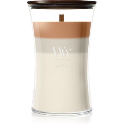 Woodwick Trilogy Café Macchiato geurkaars met een houten lont 610 g Woodwick Trilogy Café Macchiato geurkaars met een houten lont 610 g