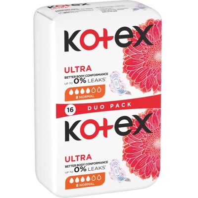 Kotex Ultra Comfort Normal Maandverband - 16 stuks Kotex Ultra Comfort Normal Maandverband - 16 stuks