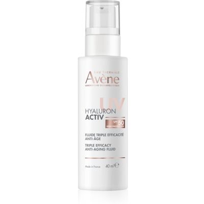 Avène Hyaluron Activ UV Triple Efficacy Anti-Aging Fluid Beschermende Fluid met Hyaluronzuur SPF 50 40 ml Avène Hyaluron Activ UV Triple Efficacy Anti-Aging Fluid Beschermende Fluid met Hyaluronzuur SPF 50 40 ml