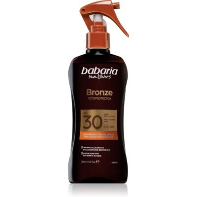 Babaria Sun Bronze Spray Sun Protector Oil Beschermende Olie SPF 30 200 ml Babaria Sun Bronze Spray Sun Protector Oil Beschermende Olie SPF 30 200 ml