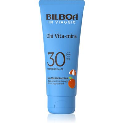 Bilboa Ohi Vitamina Travel Zonnebrandcrème met VItaminen SPF 30 75 ml Bilboa Ohi Vitamina Travel Zonnebrandcrème met VItaminen SPF 30 75 ml