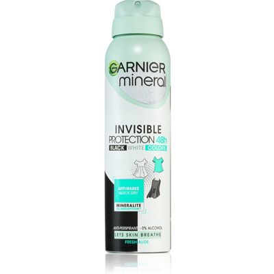 Garnier Mineral Invisible Bescherming Verse Aloë - Antitranspiratiespray Garnier Mineral Invisible Bescherming Verse Aloë - Antitranspiratiespray